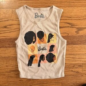 Barbie Multi-cultural Cropped Tank Top Beige Size XS Free Shipping